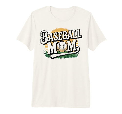 Baseball Mom Game Day Tri Blend T-Shirt - Graphic Print Men Women - T-Shirt, Sweatshirt, Hoodie