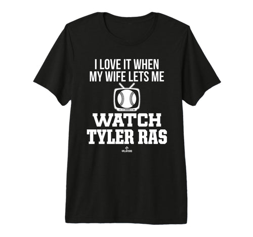 My Wife Lets Me Watch Tyler Ras T-Shirt - Trendy Graphic for Adults - T-Shirt, Sweatshirt, Hoodie