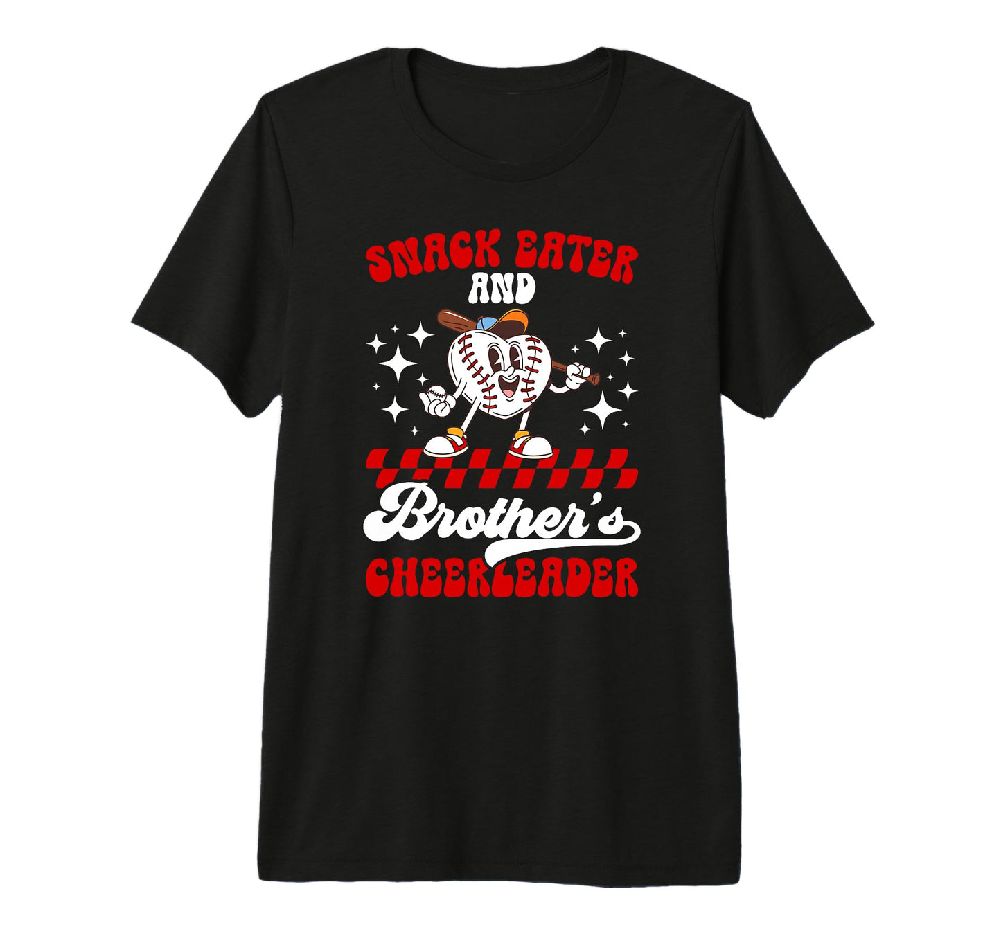 Brothers Cheerleader Baseball Sister T-Shirt - Trendy Graphic Men Women - T-Shirt, Sweatshirt, Hoodie