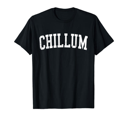 Chillum Md Distressed White Varsity T-Shirt - Novelty Apparel for Adults - T-Shirt, Sweatshirt, Hoodie