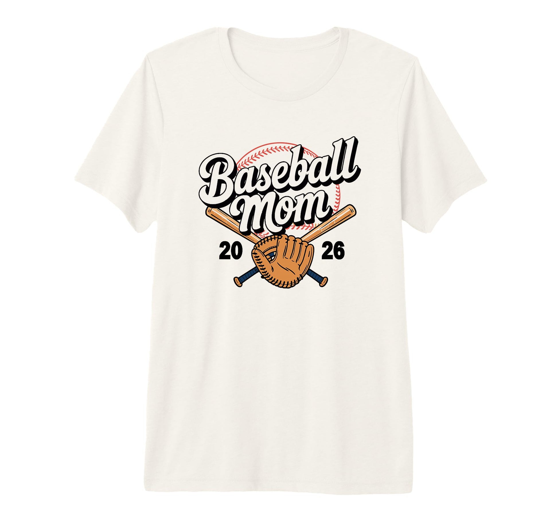 Baseball Mom Game Day Tri Blend T-Shirt - Trendy Graphic Unisex - T-Shirt, Sweatshirt, Hoodie