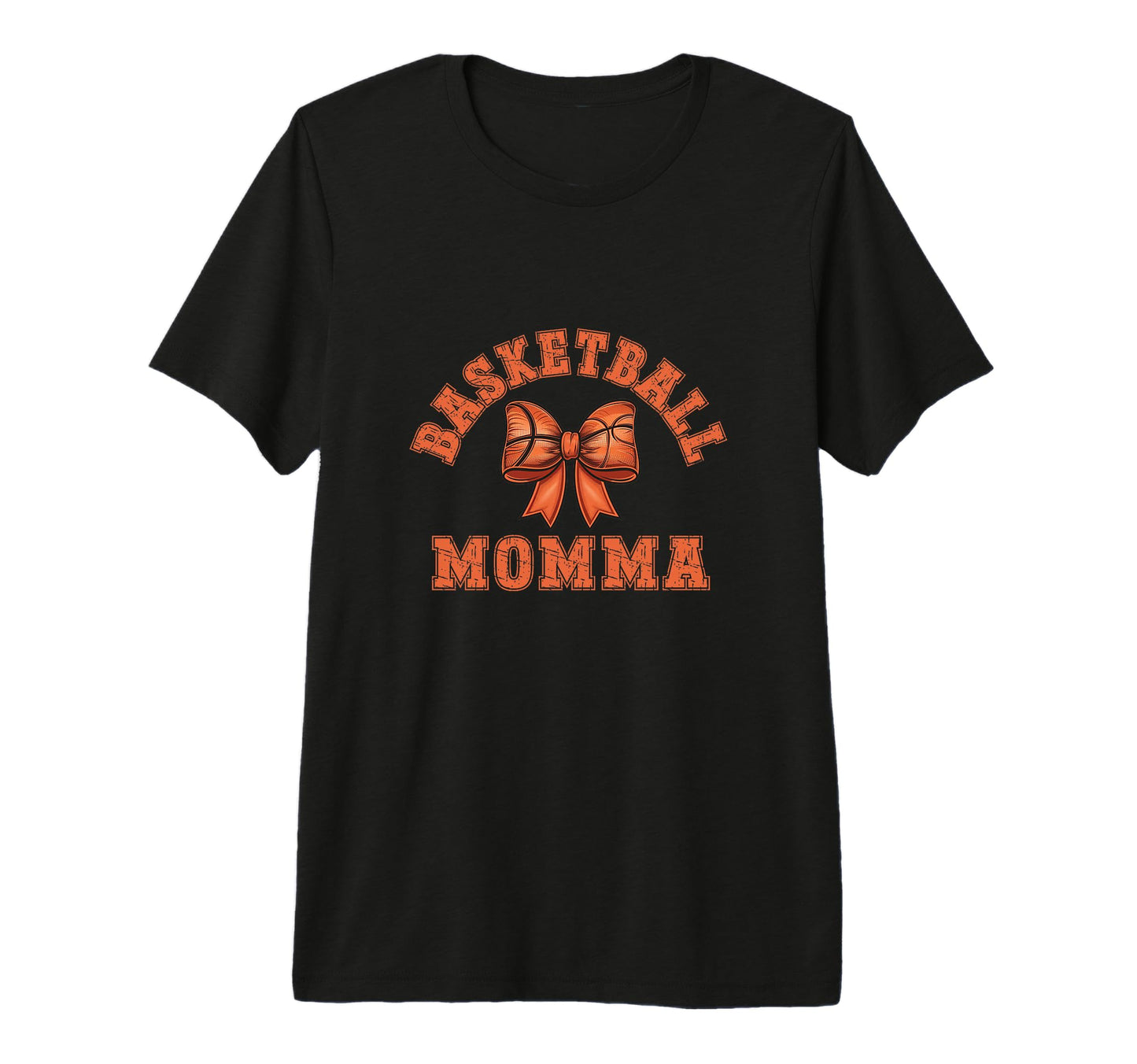 Coquette Basketball Mom Bow Game Day T-Shirt - Custom Art Print for Adults - T-Shirt, Sweatshirt, Hoodie