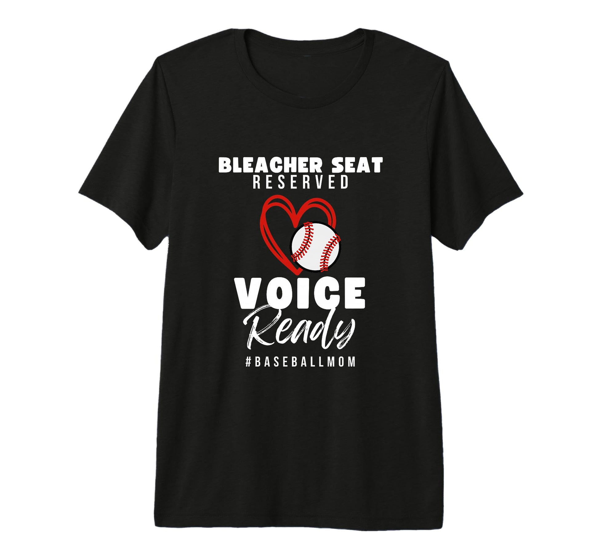Baseball Mom Life Bleacher Seat T-Shirt - Novelty Apparel for Adults - T-Shirt, Sweatshirt, Hoodie