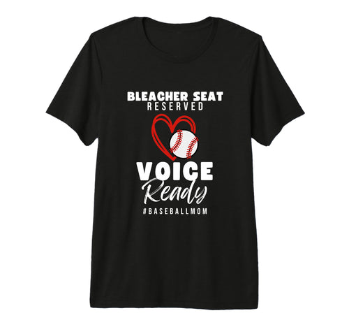 Baseball Mom Life Bleacher Seat T-Shirt - Novelty Apparel for Adults - T-Shirt, Sweatshirt, Hoodie