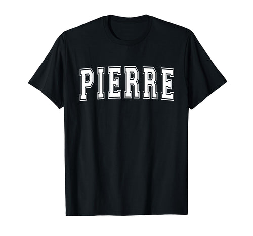 Pierre Sd South Dakota Usa Sports Varsity T-Shirt - Graphic Print Unisex - T-Shirt, Sweatshirt, Hoodie