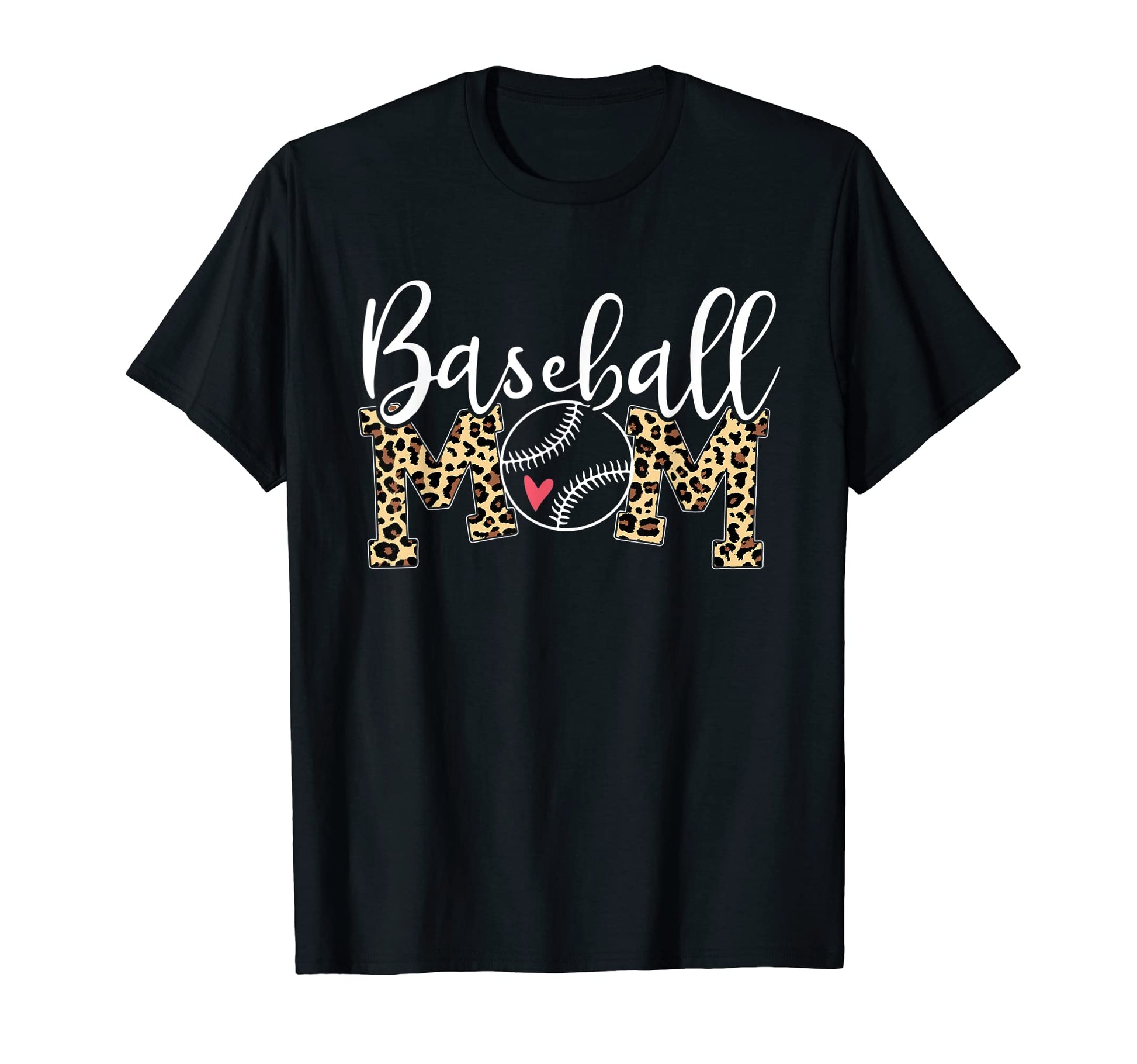 Baseball Mom Leopard Game Day T-Shirt - Casual Everyday Wear for Adults - T-Shirt, Sweatshirt, Hoodie