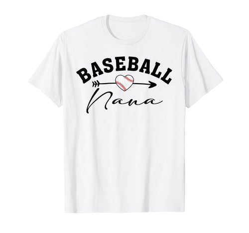 Baseball Nana Heart Baseball Player T-Shirt - Streetwear Style for Adults - T-Shirt, Sweatshirt, Hoodie