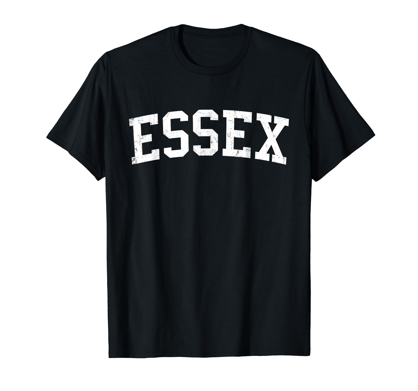 Essex Md Distressed White Varsity T-Shirt - Unique Graphic Unisex - T-Shirt, Sweatshirt, Hoodie