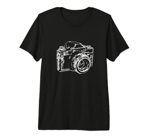 Camera Analogue Camera Sketch T-Shirt - Aesthetic Graphic Unisex - T-Shirt, Sweatshirt, Hoodie