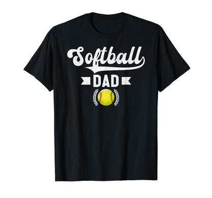Softball Fathers Day Papa Softball Dad T-Shirt - Fun Novelty Design Unisex - T-Shirt, Sweatshirt, Hoodie