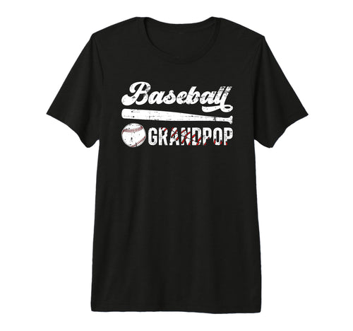 Mens Baseball Grandpop Baseball T-Shirt - Minimalist Print Men Women - T-Shirt, Sweatshirt, Hoodie