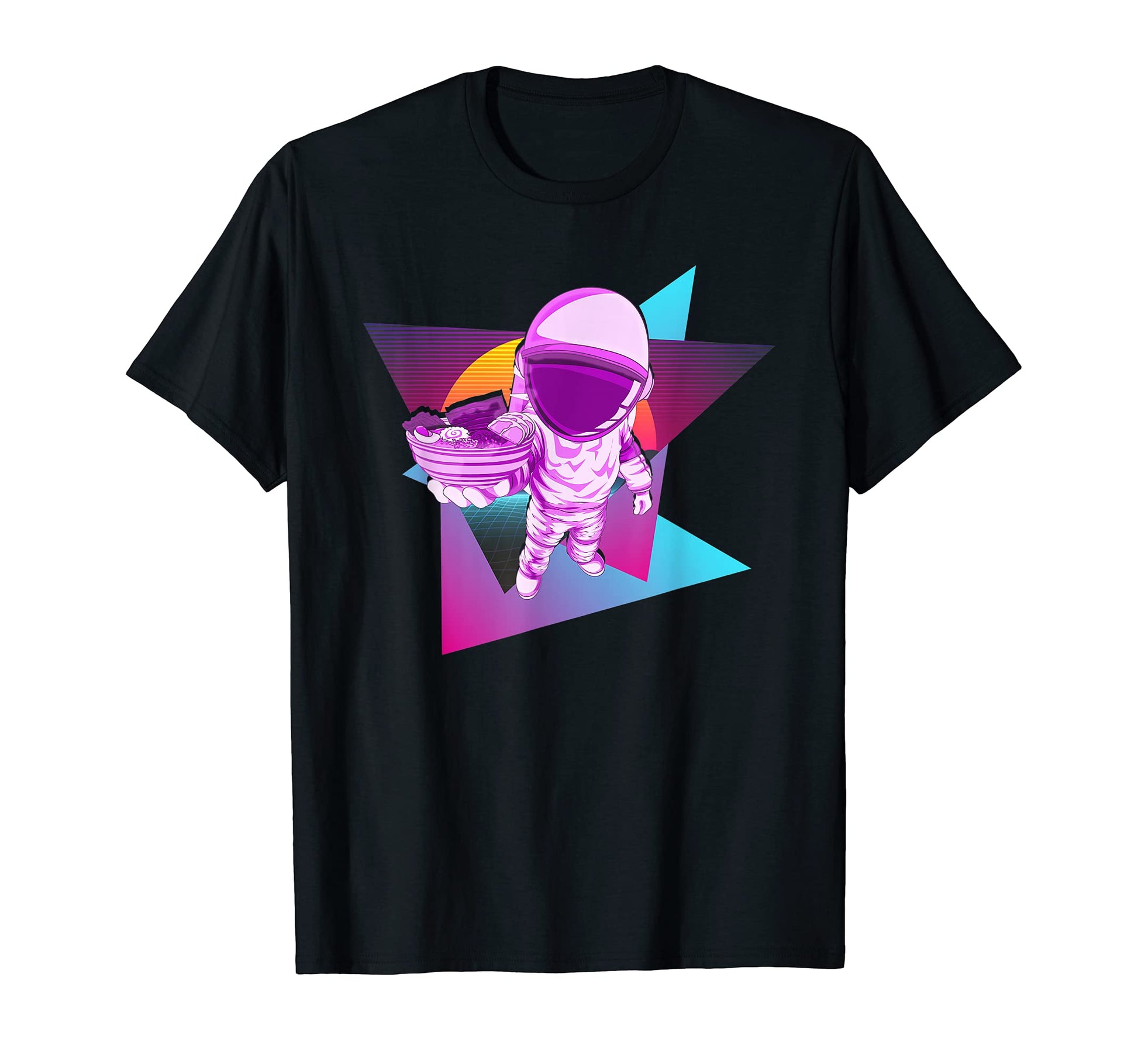 Space 90S Art Synthwave Vaporwave T-Shirt - Minimalist Print for Adults - T-Shirt, Sweatshirt, Hoodie