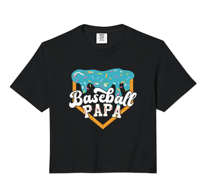 Baseball Papa Drip Ice Cream Comfort T-Shirt - Fun Novelty Design Unisex - T-Shirt, Sweatshirt, Hoodie