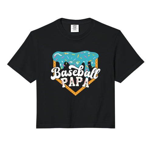 Baseball Papa Drip Ice Cream Comfort T-Shirt - Fun Novelty Design Unisex - T-Shirt, Sweatshirt, Hoodie