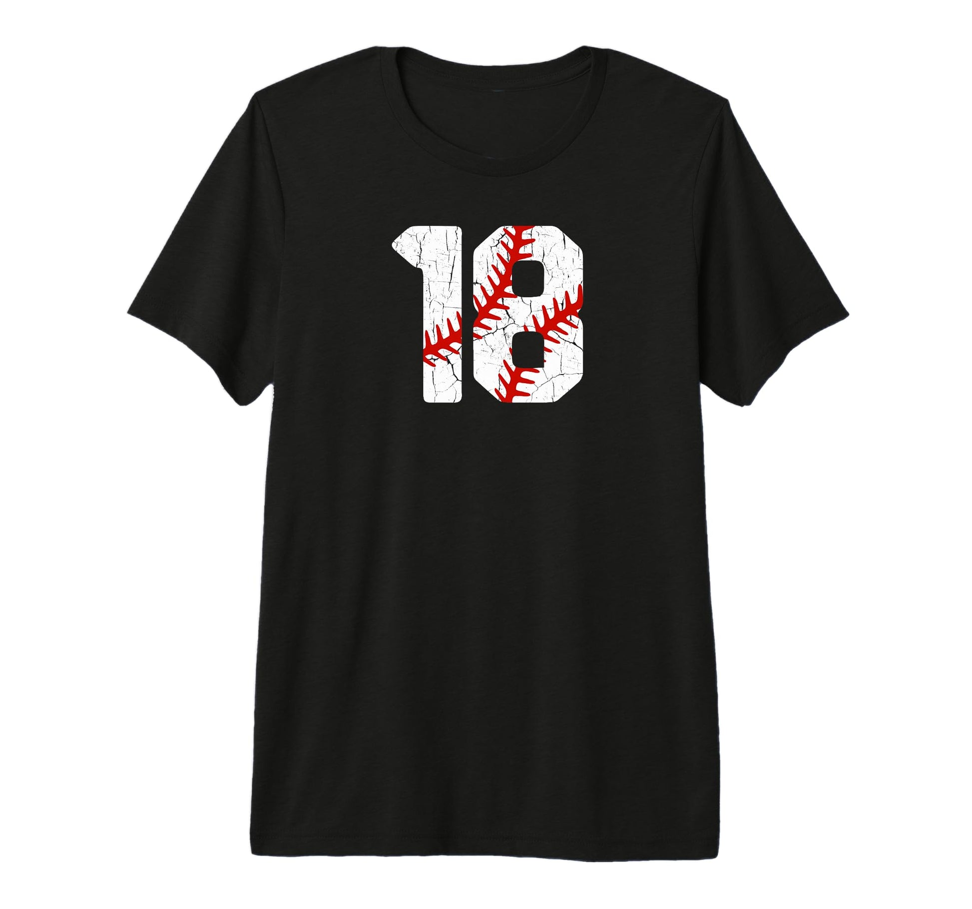Baseball Player Jersey Number 18 18 T-Shirt - Minimalist Print Unisex - T-Shirt, Sweatshirt, Hoodie