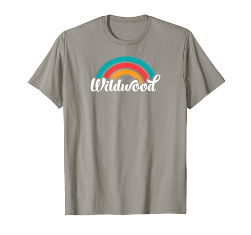 Wildwood Nj Script Rainbow T-Shirt - Casual Everyday Wear Unisex - T-Shirt, Sweatshirt, Hoodie