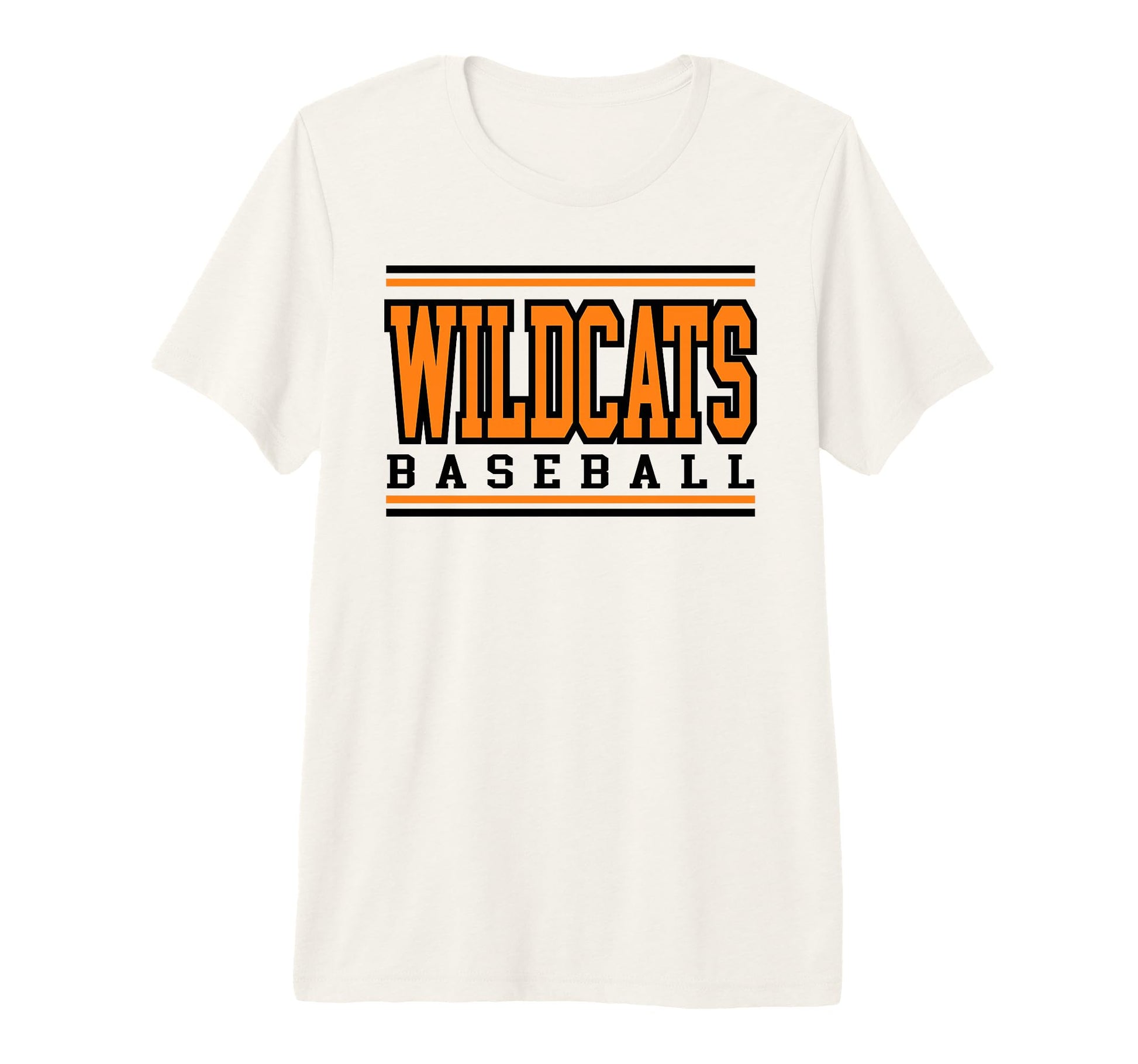 Wildcats Baseball Mom Game Day Orange T-Shirt - Graphic Print for Adults - T-Shirt, Sweatshirt, Hoodie