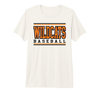 Wildcats Baseball Mom Game Day Orange T-Shirt - Graphic Print for Adults - T-Shirt, Sweatshirt, Hoodie