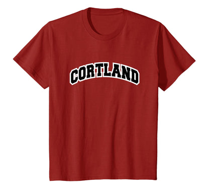 Cortland New York Varsity Red T-Shirt - Streetwear Style Men Women - T-Shirt, Sweatshirt, Hoodie