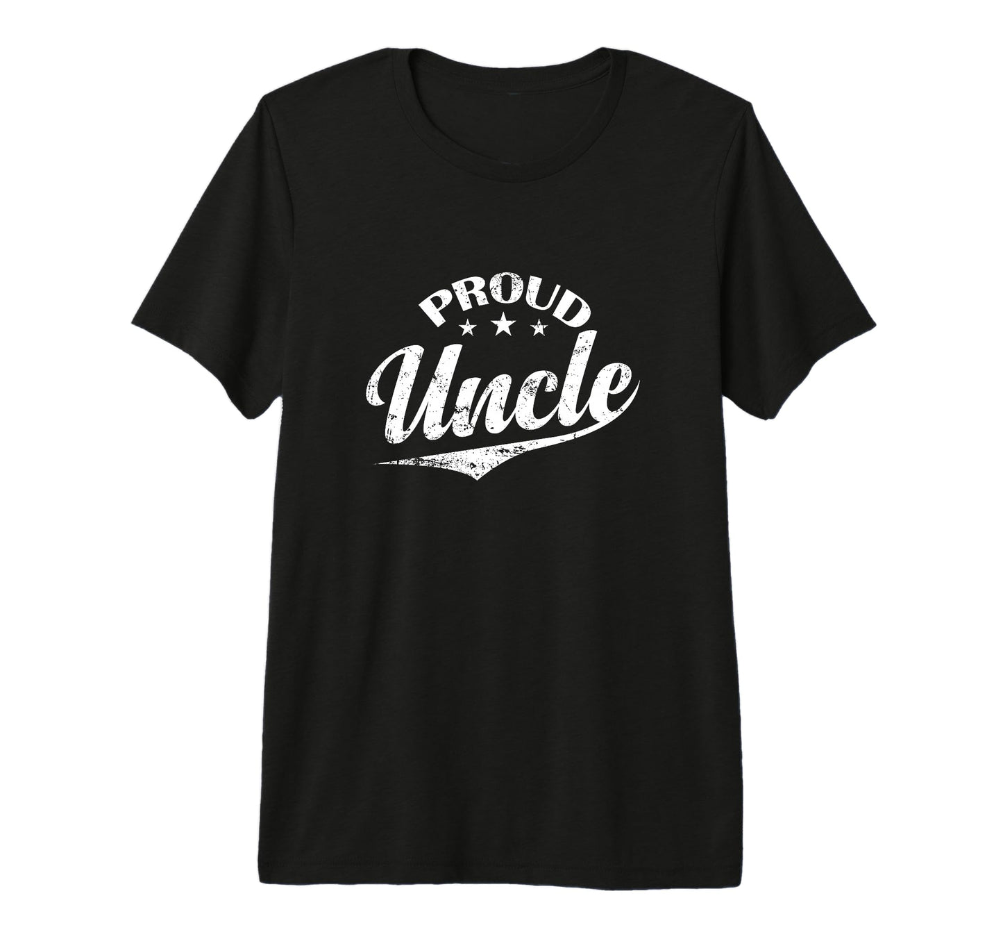 Proud Uncle Script Tri Blend T-Shirt - Aesthetic Graphic for Adults - T-Shirt, Sweatshirt, Hoodie