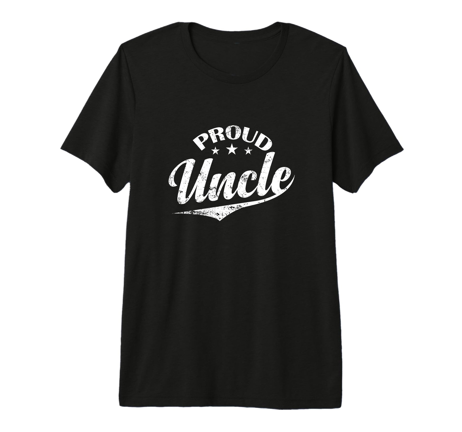 Proud Uncle Script Tri Blend T-Shirt - Aesthetic Graphic for Adults - T-Shirt, Sweatshirt, Hoodie