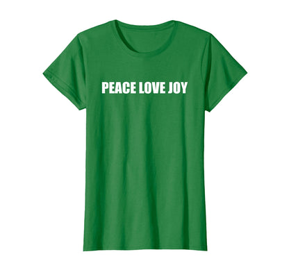 Peace Love Joy T-Shirt - Unique Graphic for Adults - T-Shirt, Sweatshirt, Hoodie