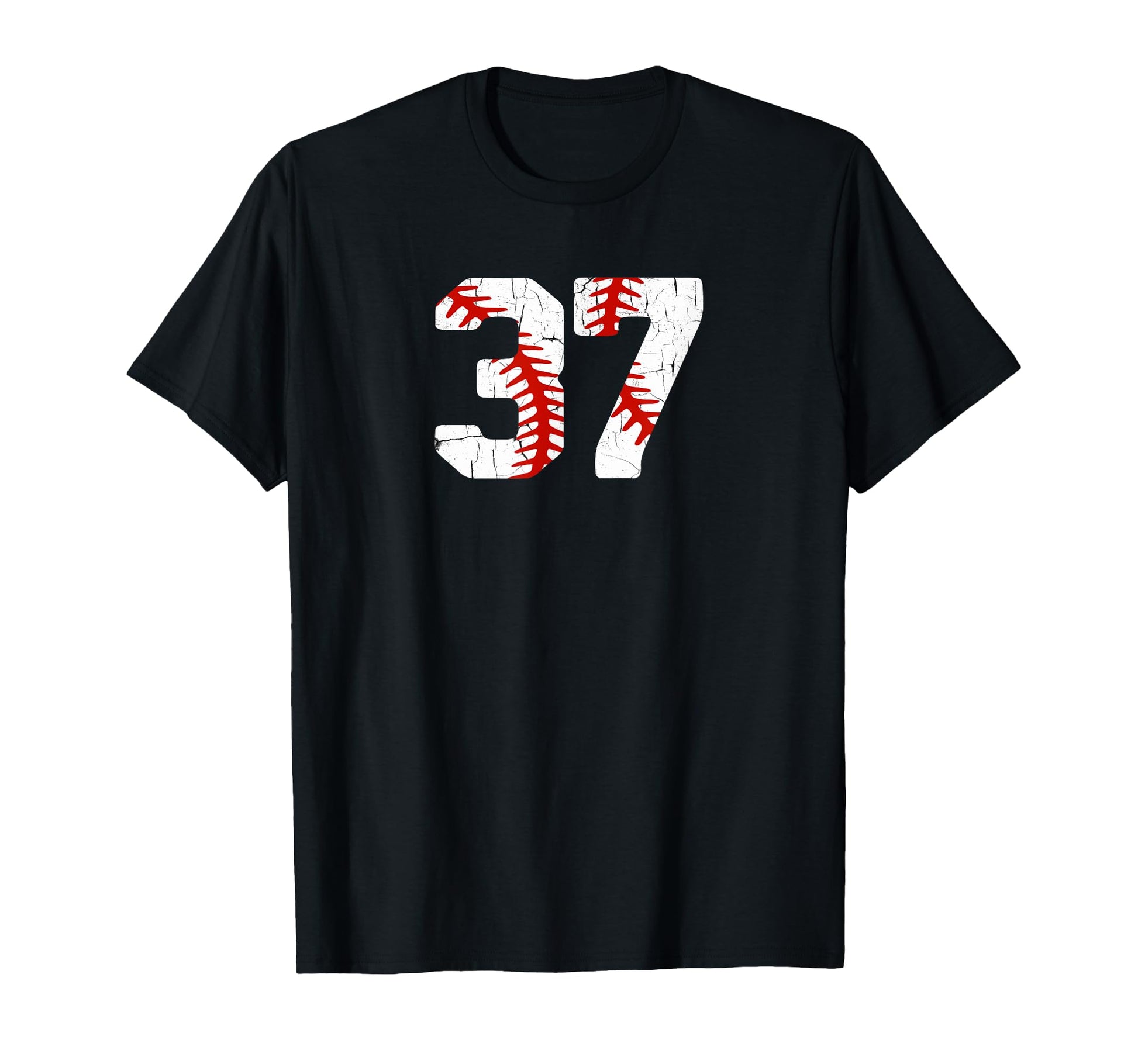 Baseball Player Jersey Number 37 37 T-Shirt - Unique Graphic for Adults - T-Shirt, Sweatshirt, Hoodie