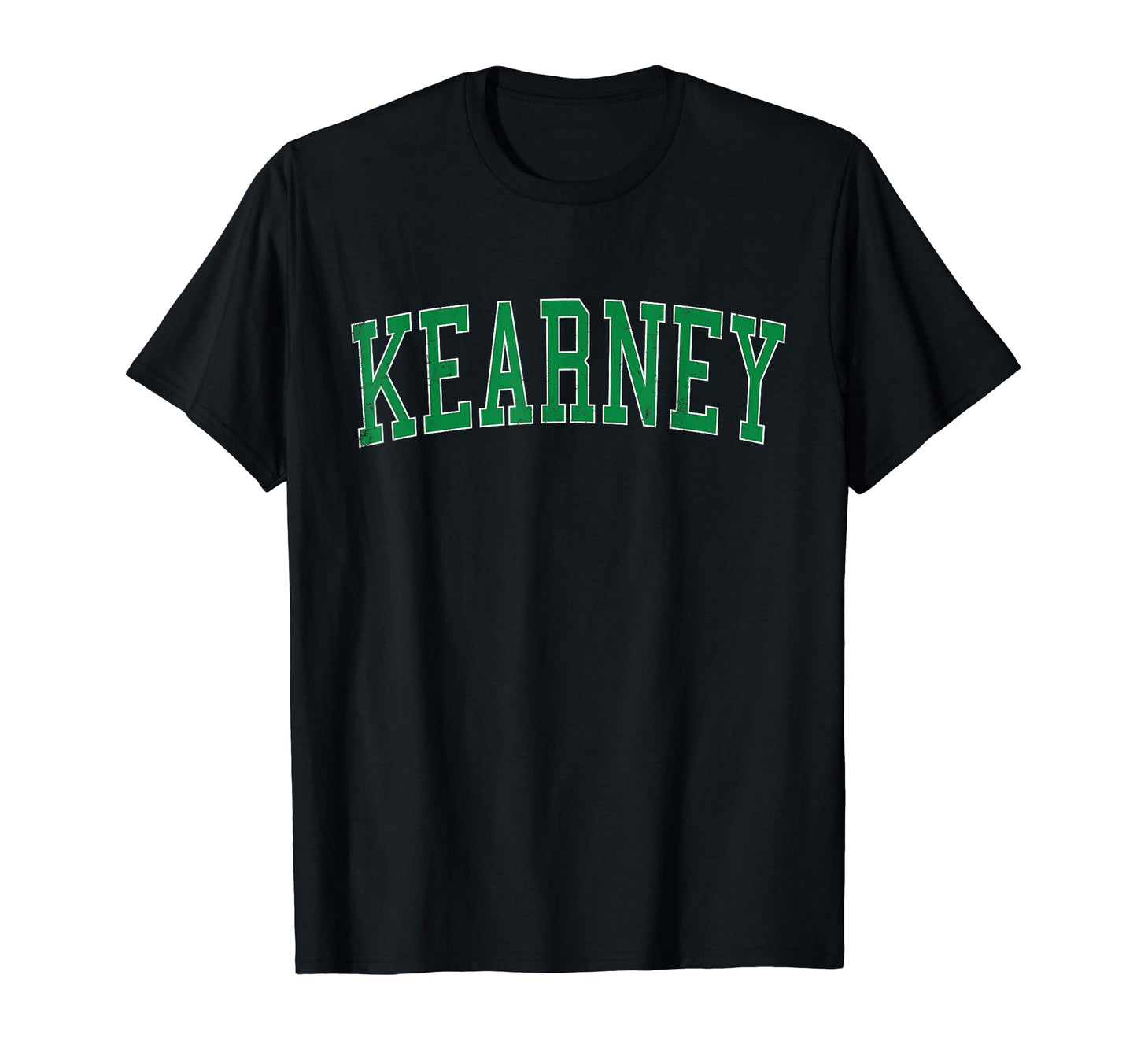 Kearney Mo Distressed Green Varsity T-Shirt - Novelty Apparel for Adults - T-Shirt, Sweatshirt, Hoodie