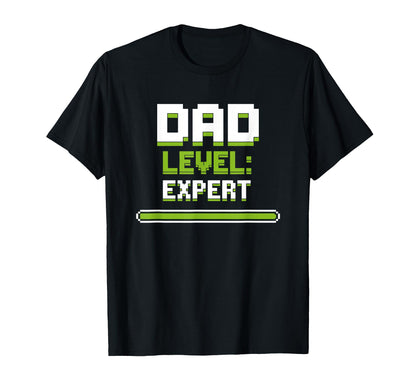 Gamer Dad Level Expert Father Gaming T-Shirt - Trendy Graphic Unisex - T-Shirt, Sweatshirt, Hoodie