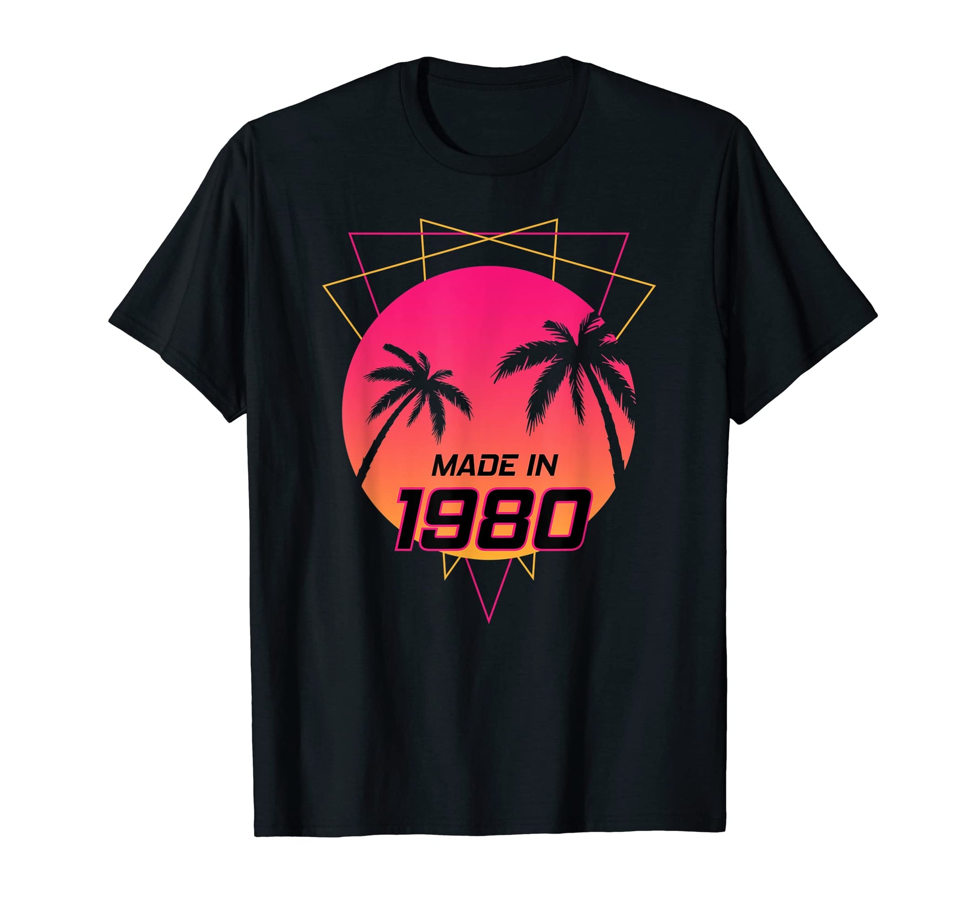 Vaporwave Aesthetic 1980 Birthday Gift T-Shirt - Custom Art Print Unisex - T-Shirt, Sweatshirt, Hoodie