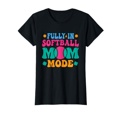 Softball Mom Mothers Day Baseball T-Shirt - Minimalist Print Unisex - T-Shirt, Sweatshirt, Hoodie