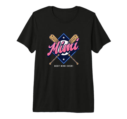 Baseball Mimi Baseball Grandma Nana T-Shirt - Graphic Print for Adults - T-Shirt, Sweatshirt, Hoodie