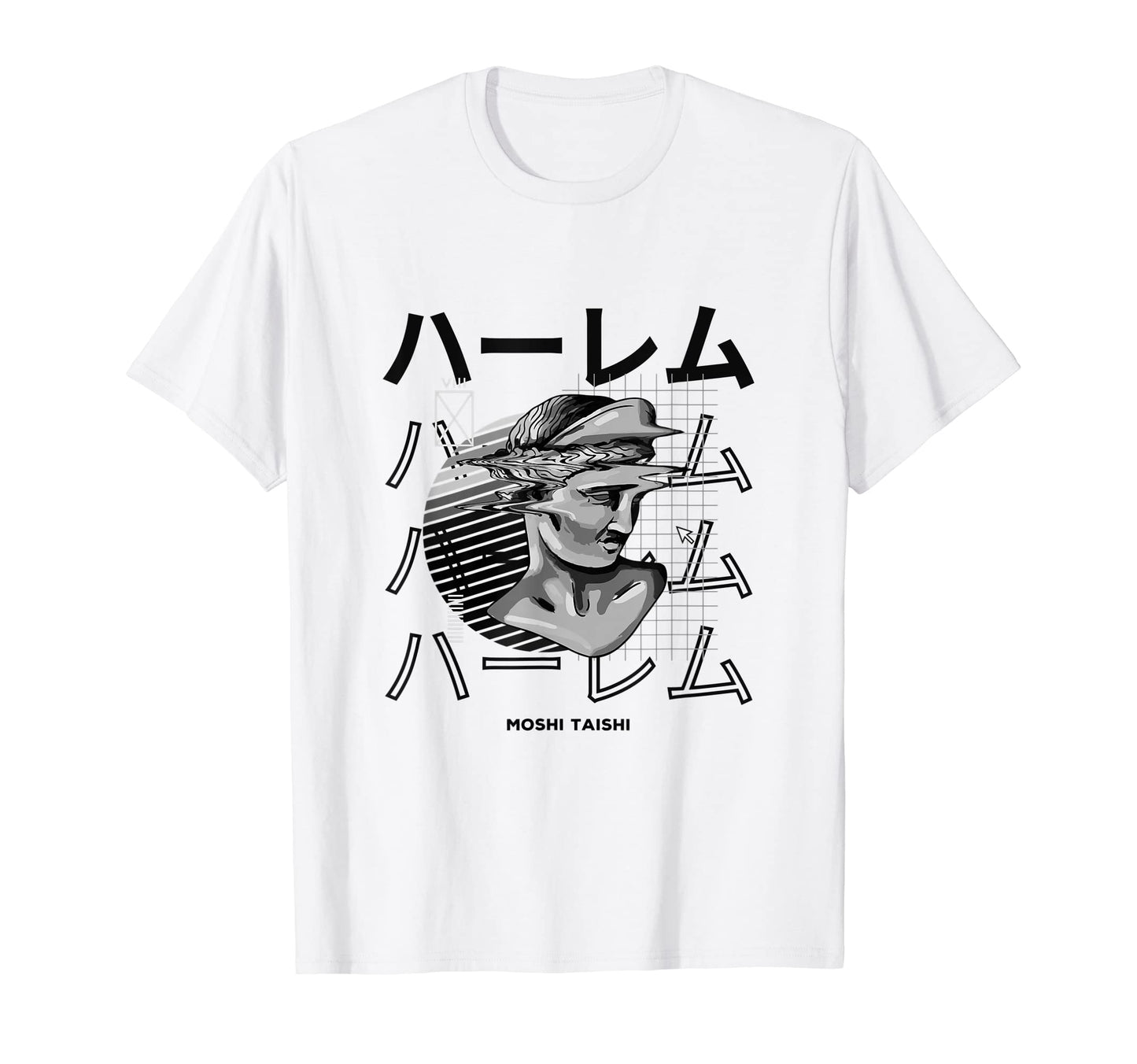 Vaporwave Statue Aesthetic Art Glitch T-Shirt - Trendy Graphic Men Women - T-Shirt, Sweatshirt, Hoodie