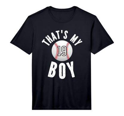 Thats My Baseball Number 19 T-Shirt - Novelty Apparel for Adults - T-Shirt, Sweatshirt, Hoodie