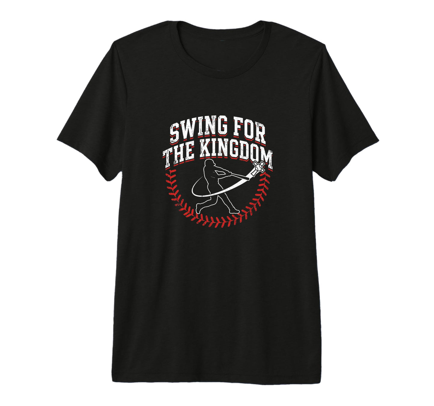 Swing Kingdom Christian Baseball Faith T-Shirt - Streetwear Style Unisex - T-Shirt, Sweatshirt, Hoodie