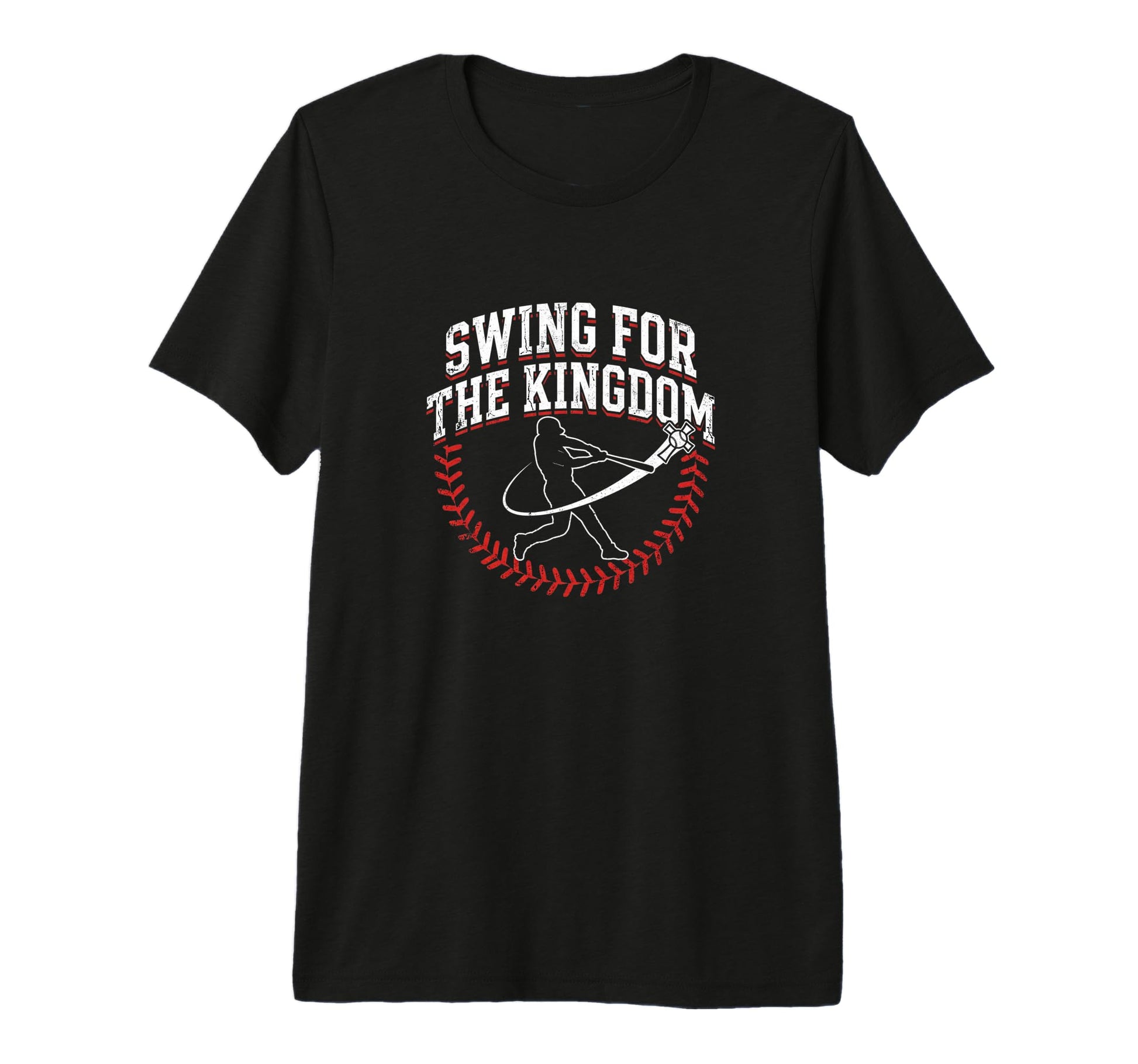 Swing Kingdom Christian Baseball Faith T-Shirt - Streetwear Style Unisex - T-Shirt, Sweatshirt, Hoodie