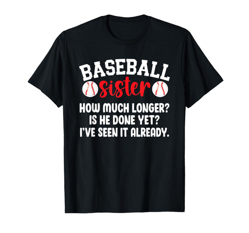 Baseball Sister Baseball Players T-Shirt - Trendy Graphic for Adults - T-Shirt, Sweatshirt, Hoodie