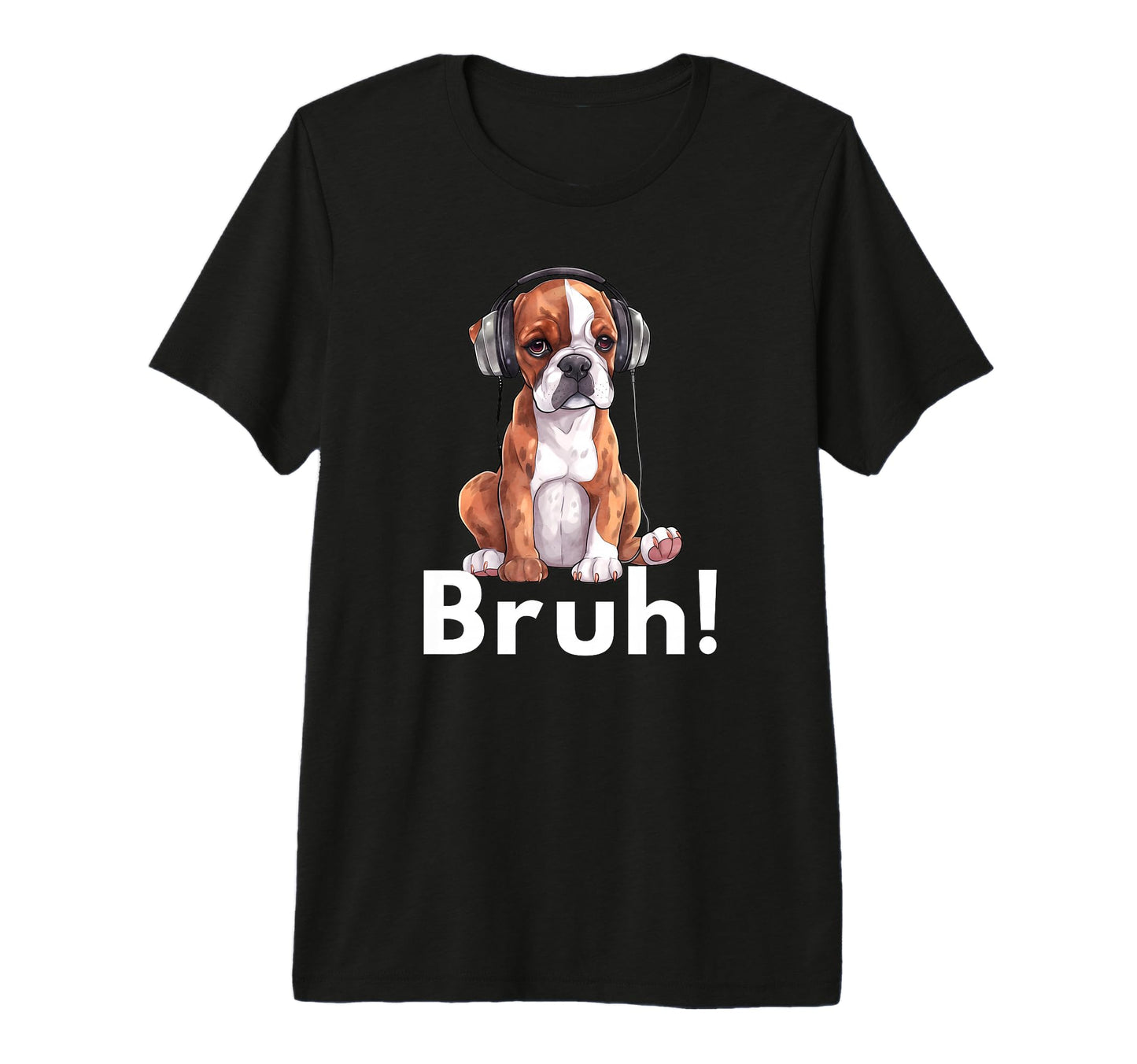 Funny Gamer Dog Bruh Meme Best Boxer T-Shirt - Custom Art Print for Adults - T-Shirt, Sweatshirt, Hoodie
