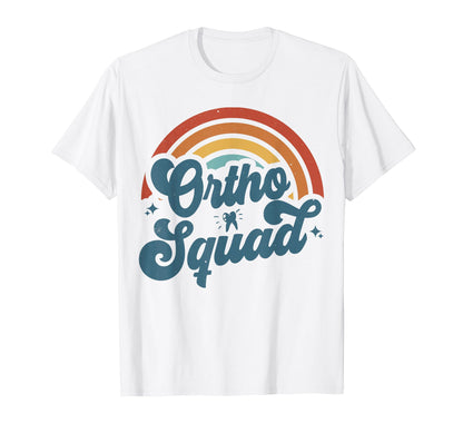 Funny Ortho Squad Groovy Rainbow T-Shirt - Graphic Print Unisex - T-Shirt, Sweatshirt, Hoodie