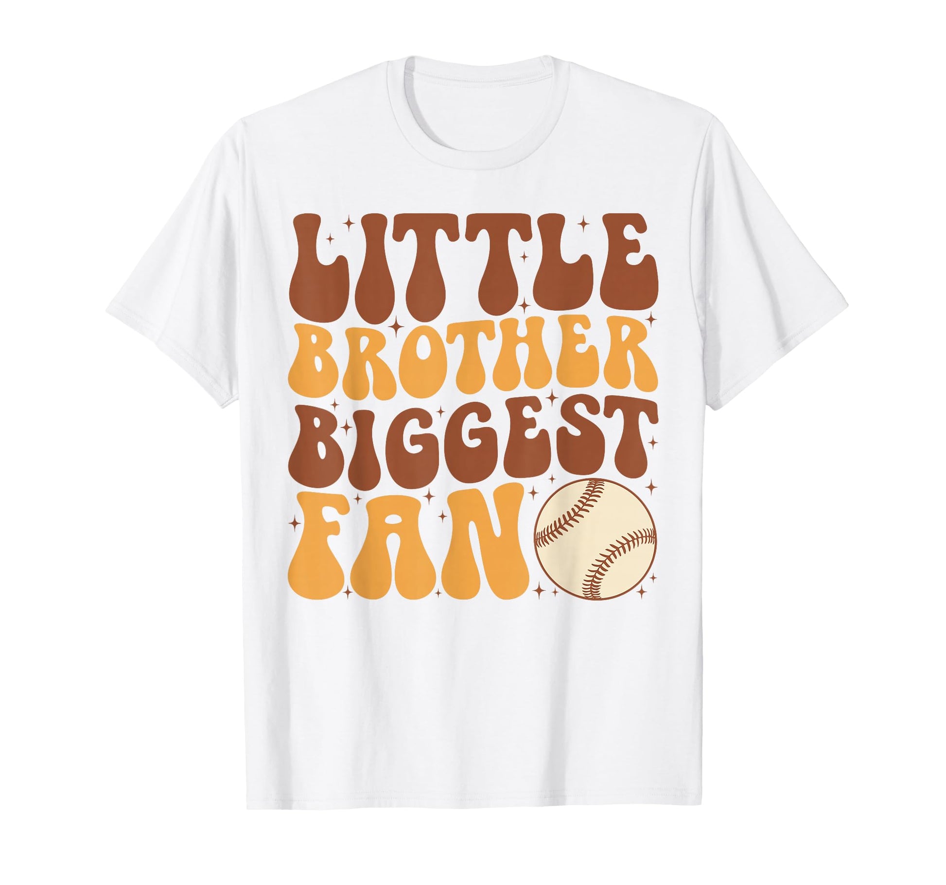 Little Brother Biggest Fan Baseball T-Shirt - Unique Graphic Men Women - T-Shirt, Sweatshirt, Hoodie