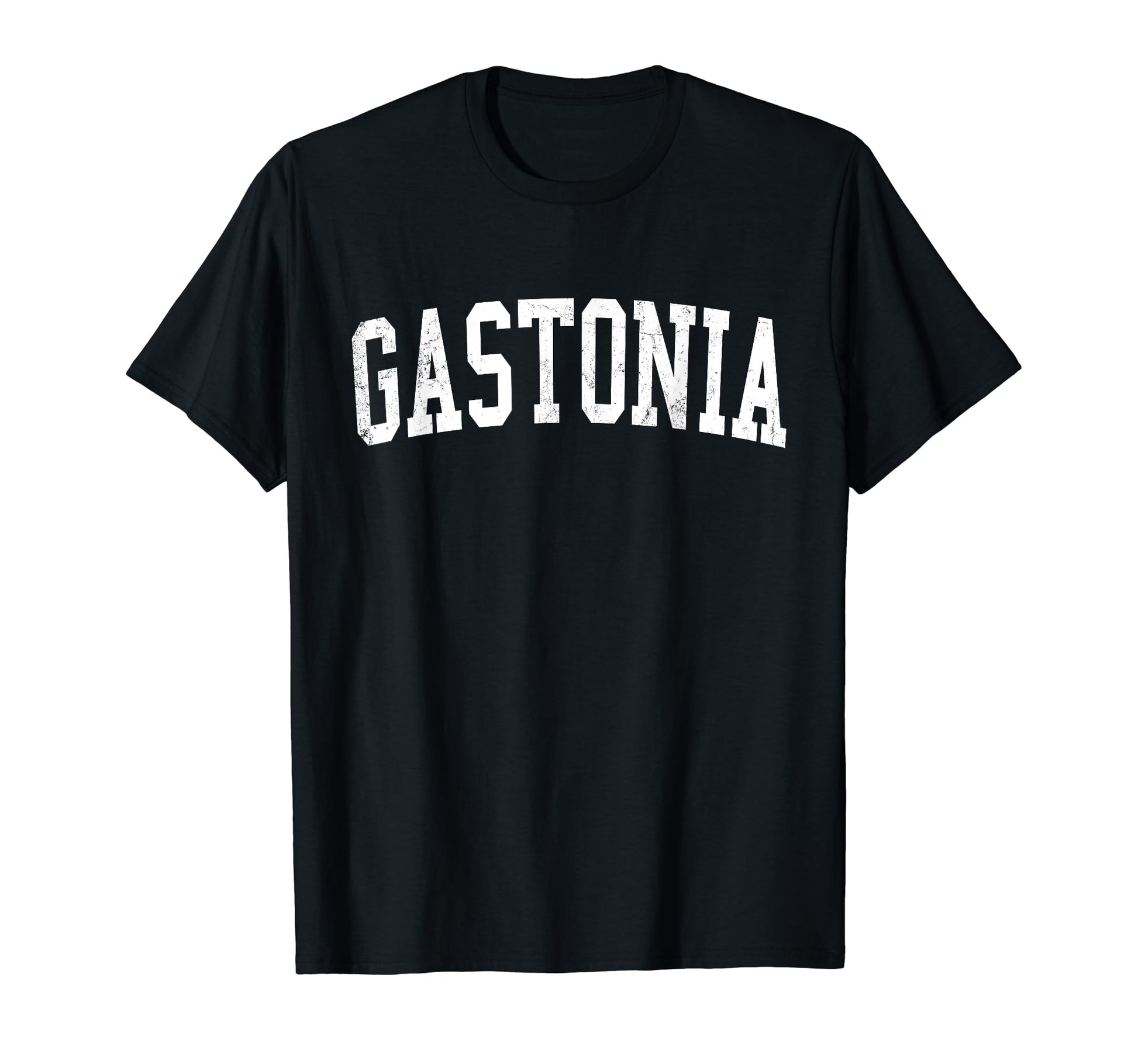 Gastonia Nc Distressed White Varsity T-Shirt - Trendy Graphic Men Women - T-Shirt, Sweatshirt, Hoodie