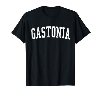 Gastonia Nc Distressed White Varsity T-Shirt - Trendy Graphic Men Women - T-Shirt, Sweatshirt, Hoodie