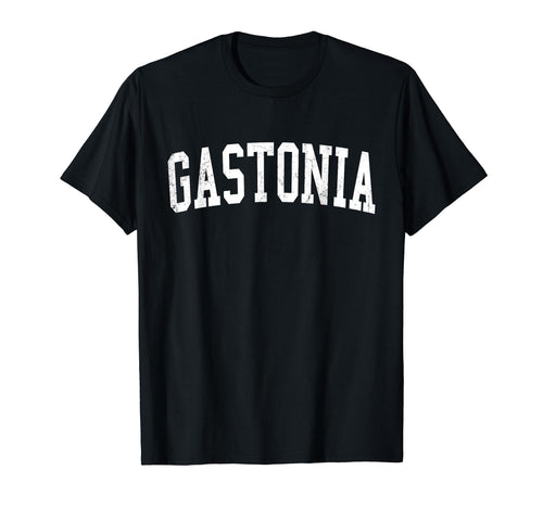 Gastonia Nc Distressed White Varsity T-Shirt - Trendy Graphic Men Women - T-Shirt, Sweatshirt, Hoodie