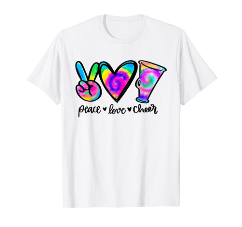 Cheer Squad Cheer Mom Peace Love Cheer T-Shirt - Unique Graphic Men Women - T-Shirt, Sweatshirt, Hoodie