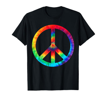 Peace Sign Tie Dye Hippies Shirts T-Shirt - Novelty Apparel for Adults - T-Shirt, Sweatshirt, Hoodie