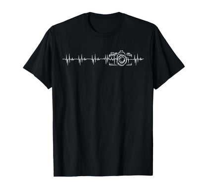 Camera Photographer Lover Art T-Shirt - Minimalist Print for Adults - T-Shirt, Sweatshirt, Hoodie
