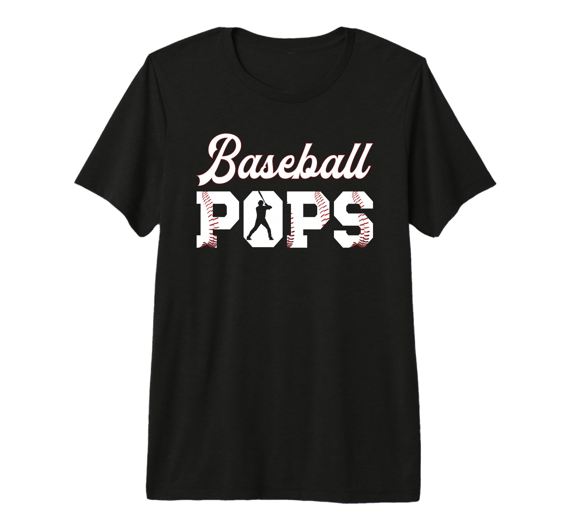 Mens Baseball Pops Grandpa Pops T-Shirt - Trendy Graphic for Adults - T-Shirt, Sweatshirt, Hoodie
