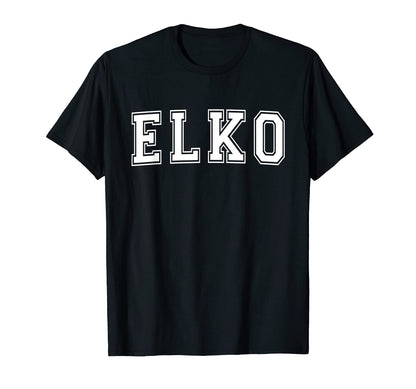 Elko Nv Nevada Usa Sports Varsity T-Shirt - Custom Art Print Unisex - T-Shirt, Sweatshirt, Hoodie