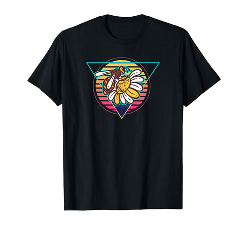 Futuristic Bee Vaporwave Beekeeper T-Shirt - Aesthetic Graphic Men Women - T-Shirt, Sweatshirt, Hoodie