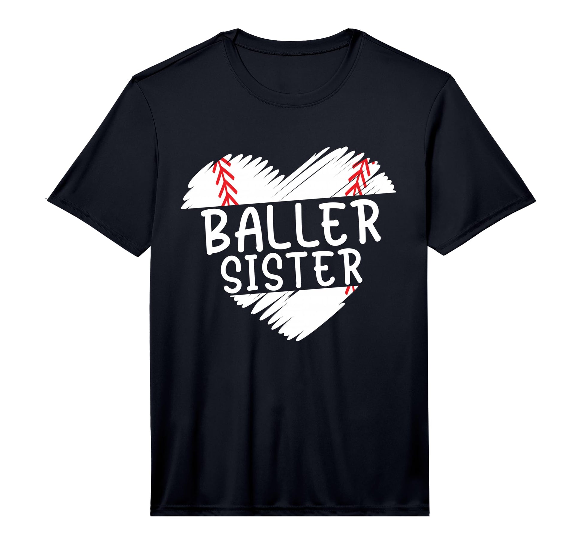 Sister Baseball Shirts Baller Sister T-Shirt - Aesthetic Graphic Men Women - T-Shirt, Sweatshirt, Hoodie